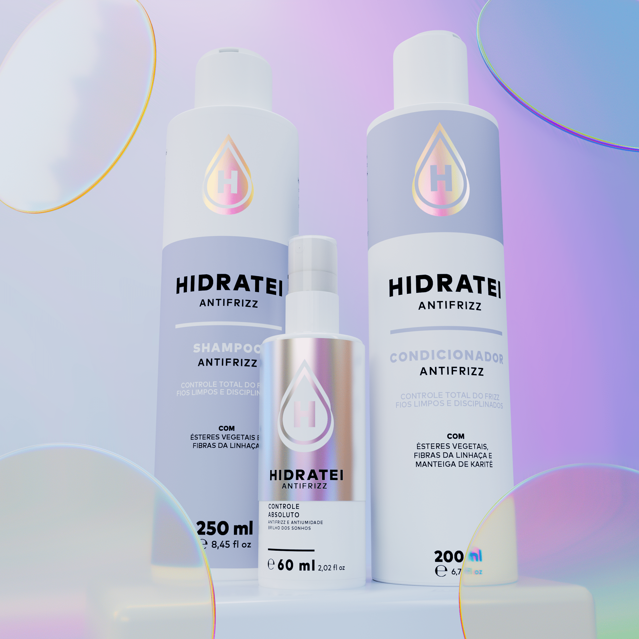 Kit Essencial Antifrizz - Linha Antifrizz - Hidratei