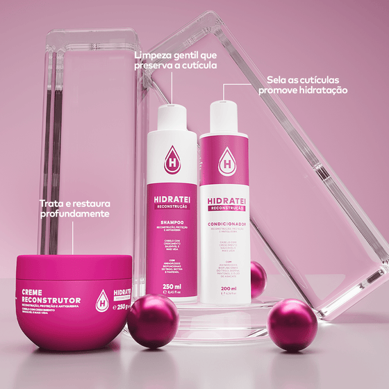 Kit Essencial Reconstrução - Linha Reconstrução - Hidratei