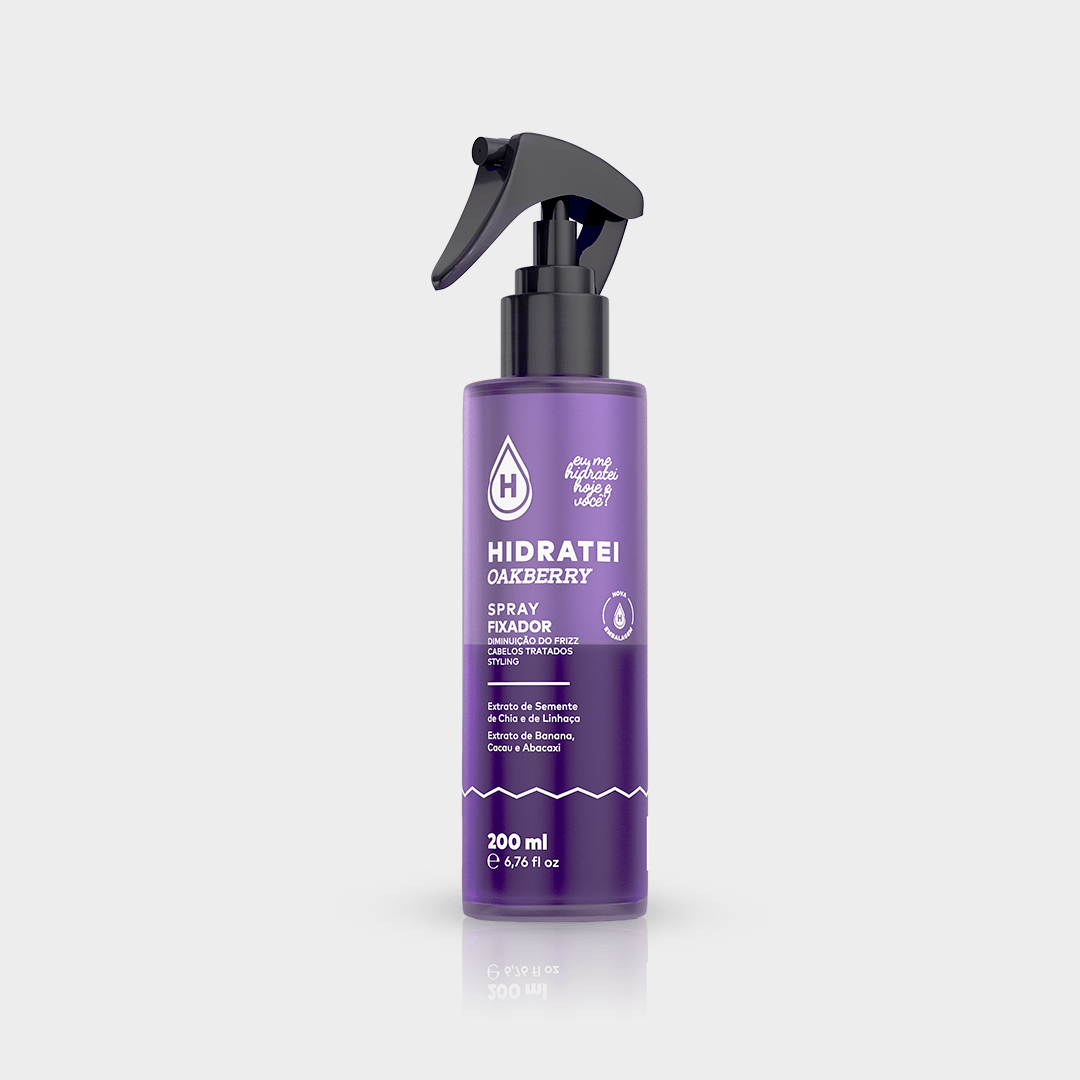 Kit Finalizador + Shampoo + Condicionador Hidratei OAKBERRY - Linha Oakberry - Hidratei
