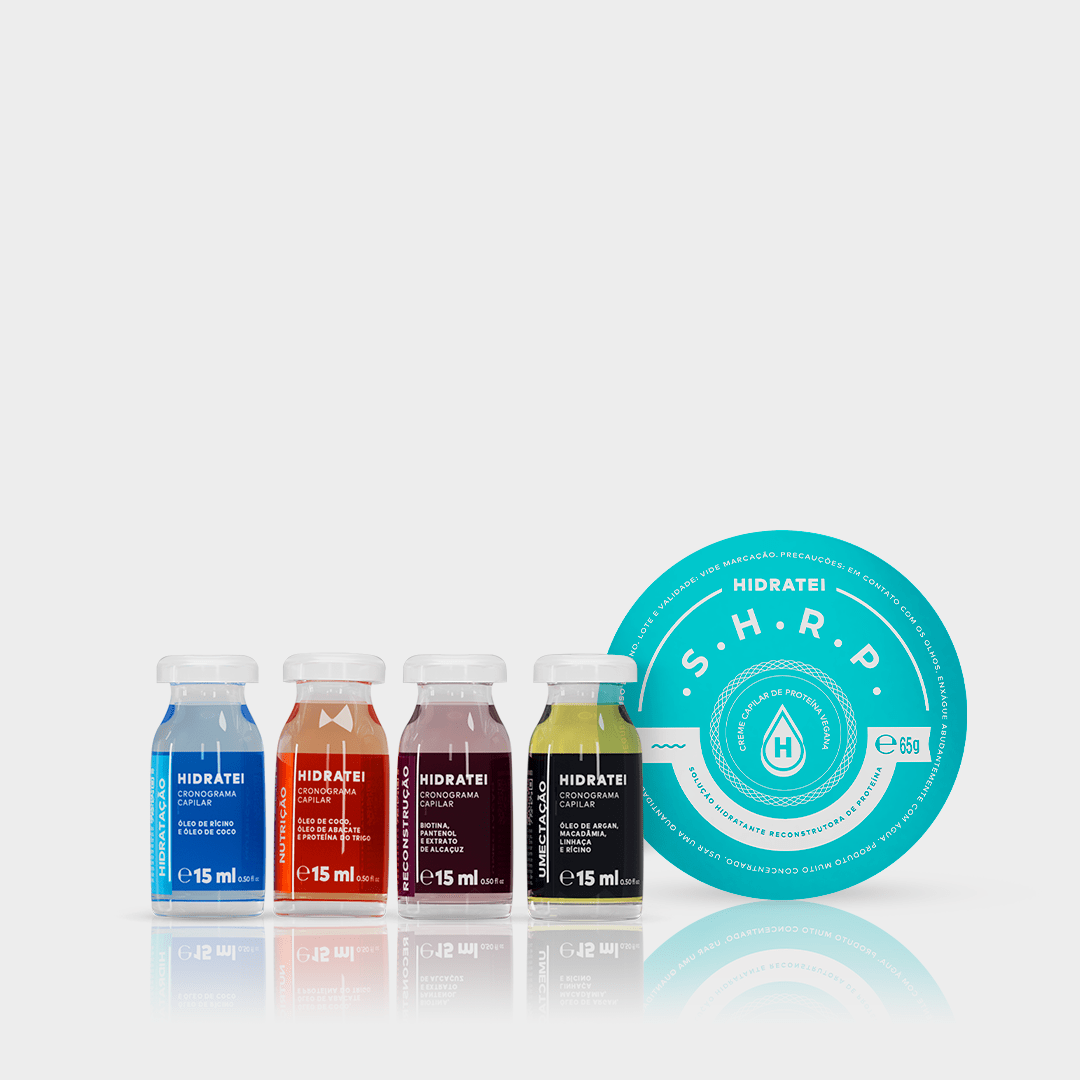 Kit Força e Reparação - Cronograma Capilar e SHRP - Hidratei