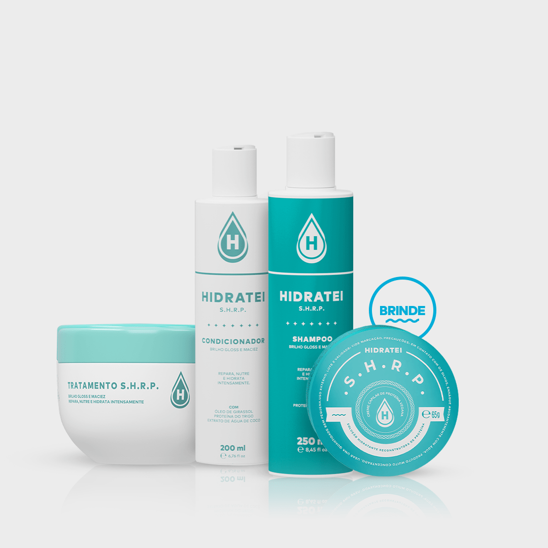 Kit Gloss + Proteína SHRP Grátis Edição Limitada - Linha SHRP - Hidratei