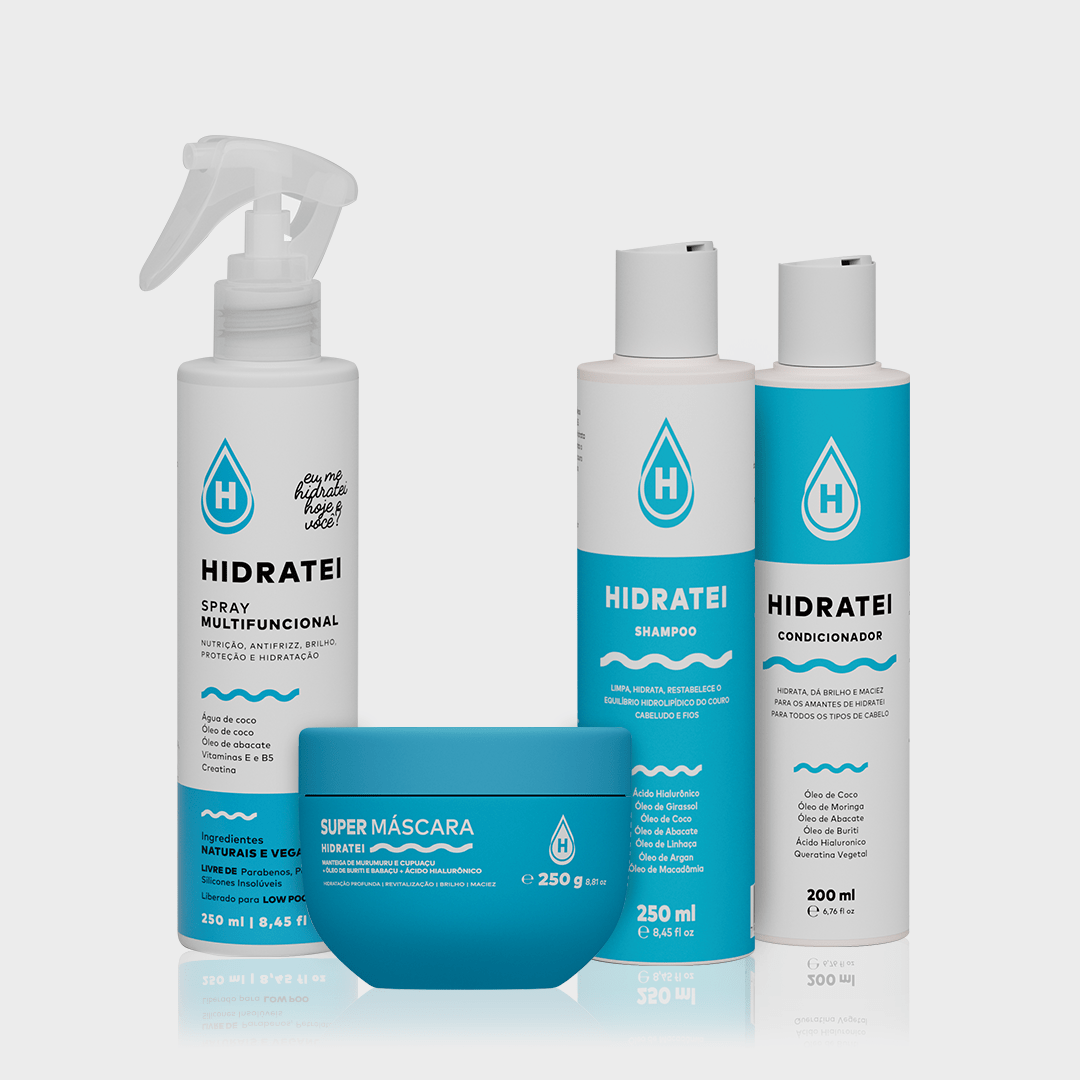 Kit Hidratação Essencial - Linha Multifuncional - Hidratei