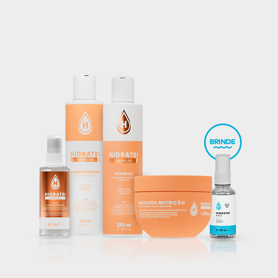 Kit Linha Nutrição Completa e ganhe SOS 30ml - Linha Nutrição - Hidratei