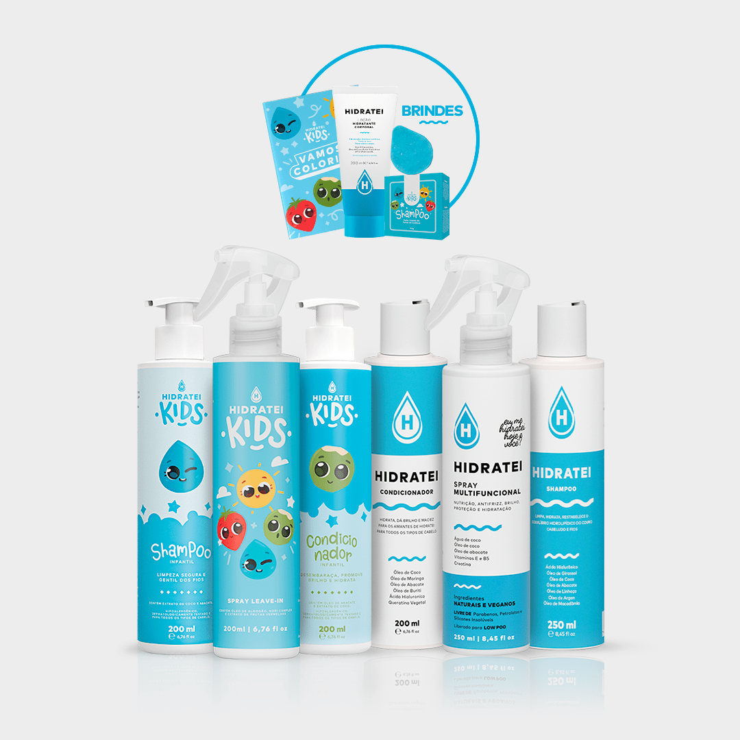 Kit Mãe e Filha Hidratei + Ganhe 3 brindes - Kits Especiais - Hidratei