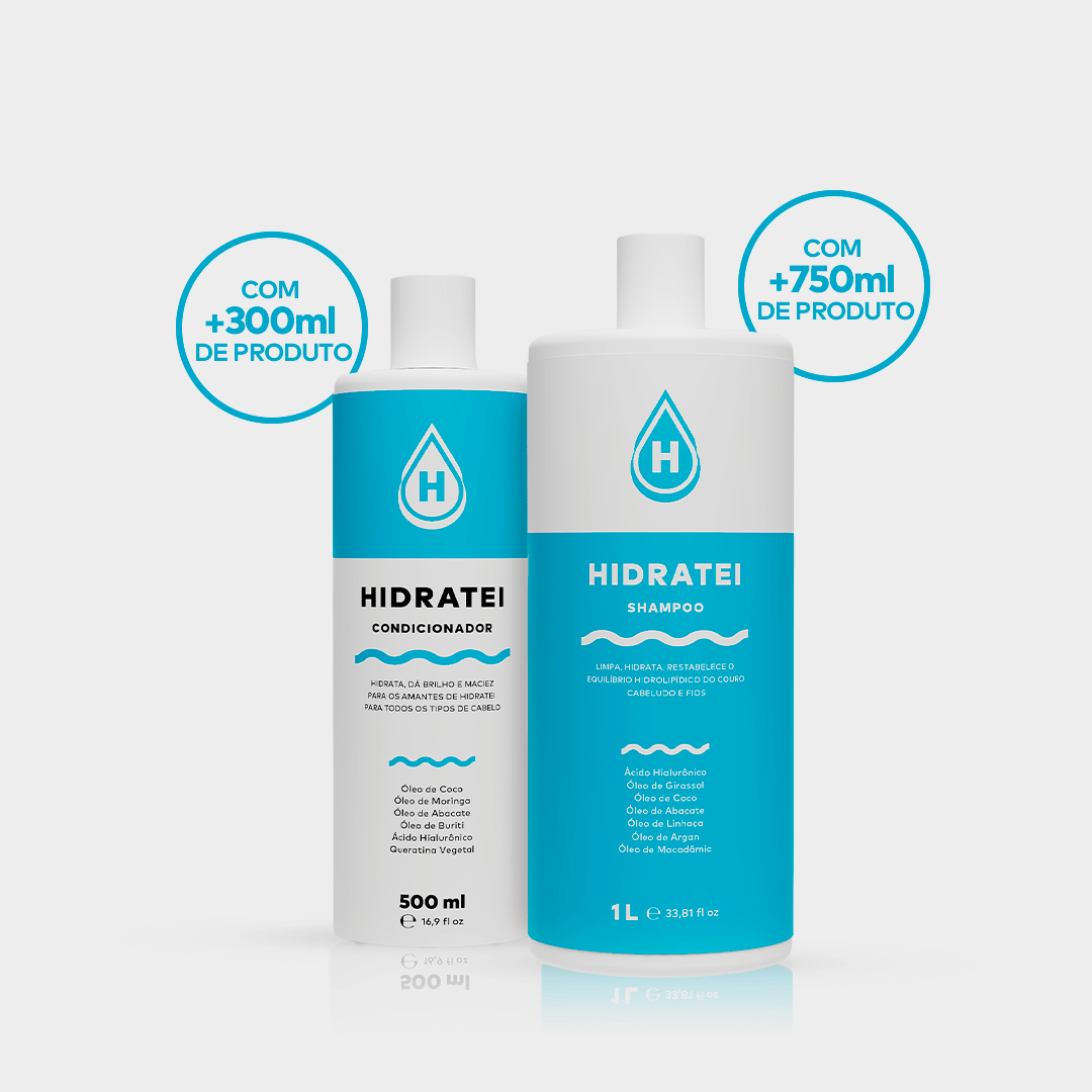 Kit Shampoo e Condicionador Hidratei - Hidratei