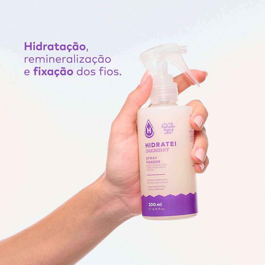 Kit Natal Finalizador + Shampoo + Condicionador Hidratei OAKBERRY - Linha Oakberry - Hidratei