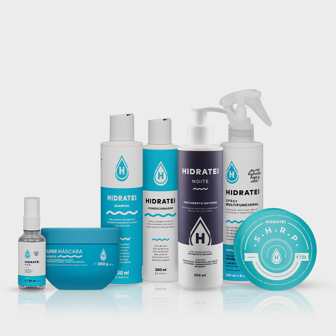 Kit Recupera Danos Edição Limitada - Hidratei noite e Linha multifuncional e linha shrp - Hidratei