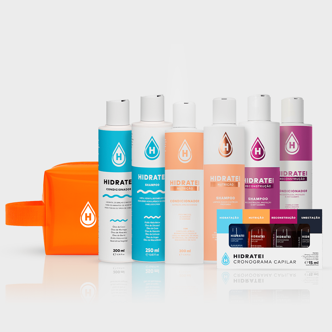 Kit Rotina Completa e Ganhe Cronograma Capilar - Linha Nutrição - Hidratei