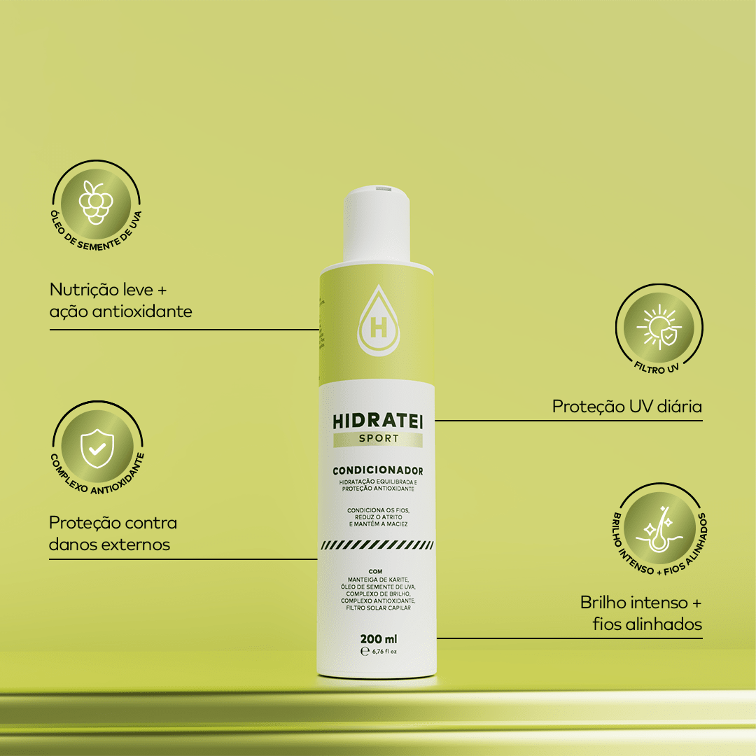 Kit Shampoo e Condicionador Sport - Linha Sport - Hidratei