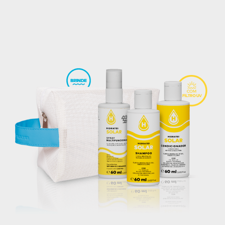 Kit Travel Size Linha Solar com Necessaire - Linha Solar - Hidratei