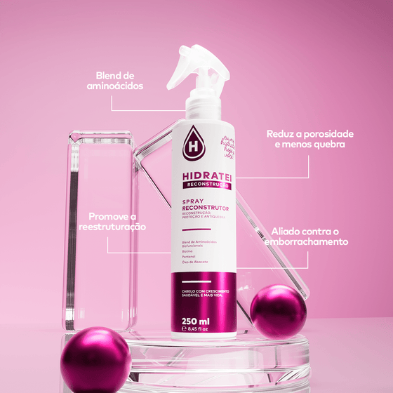 Leave-In Spray Reconstrução - Linha Reconstrução - Hidratei