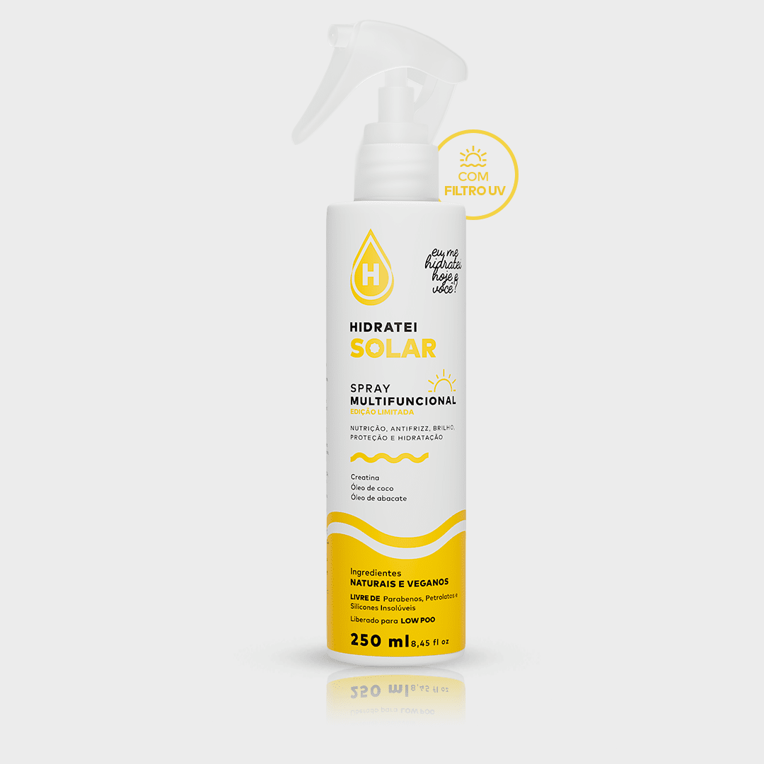 Leave - In Spray Solar 250ml - Linha Solar - Hidratei