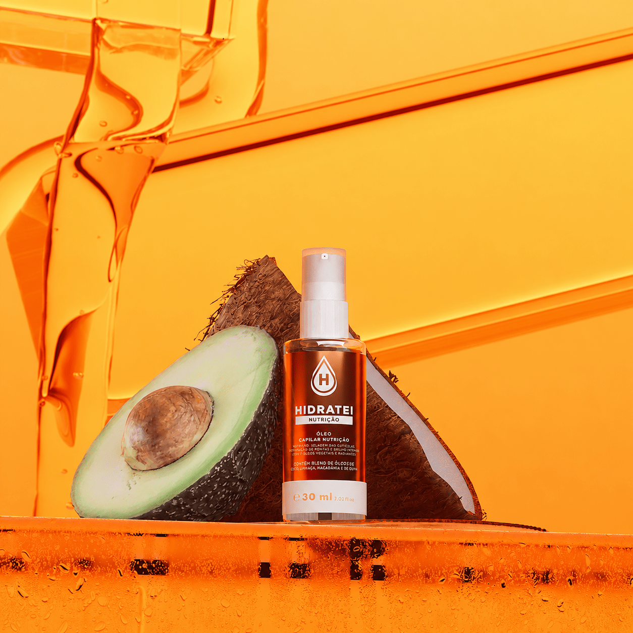 Óleo Capilar Nutrição 30ml - Linha Nutrição - Hidratei