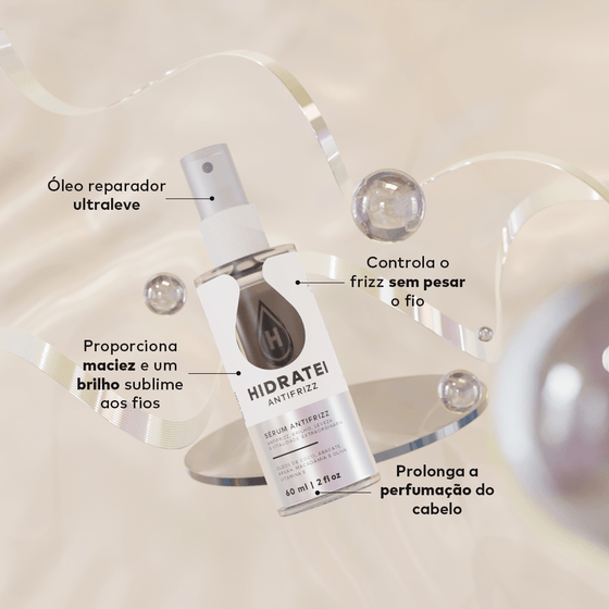 Sérum Antifrizz Óleo Finalizador 60ml - Linha Antifrizz - Hidratei