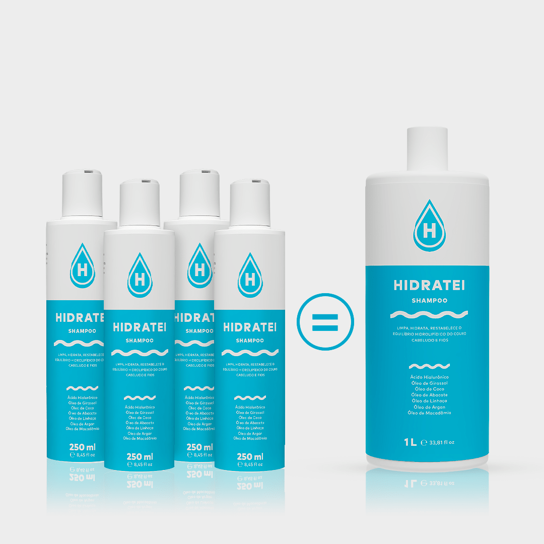 Shampoo Hidratei 1L - Linha Multifuncional - Hidratei