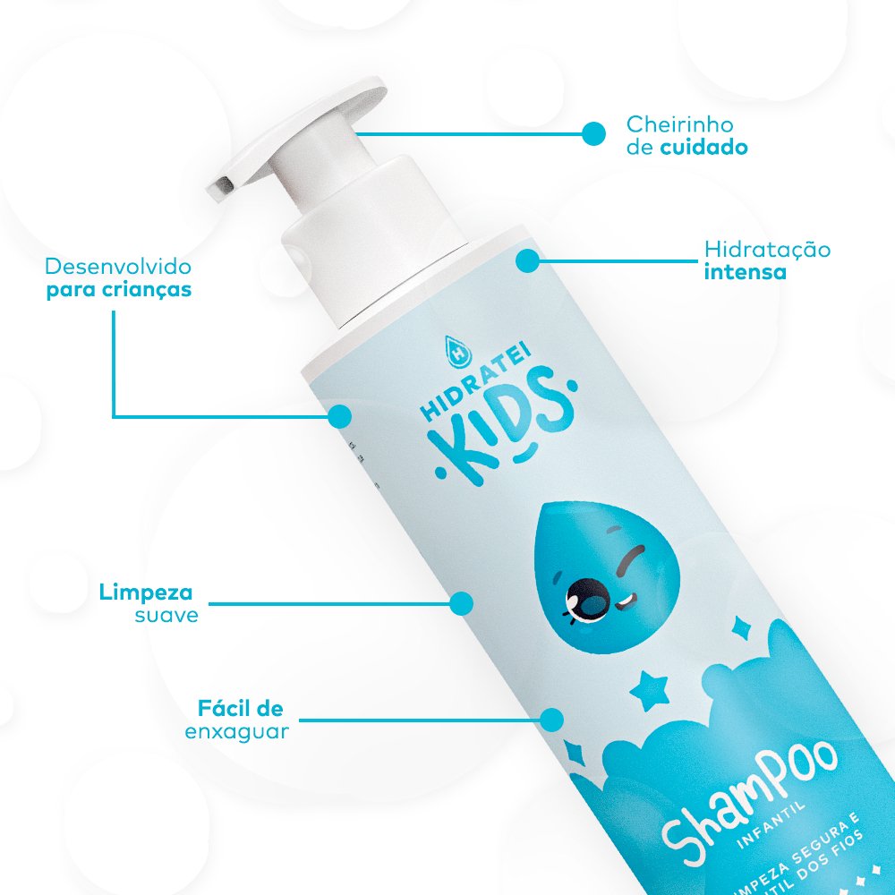 Shampoo Kids - Linha Infantil - Hidratei