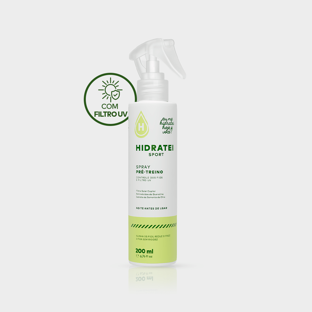 Spray Pré - Treino Sport 200ml - Linha Sport - Hidratei