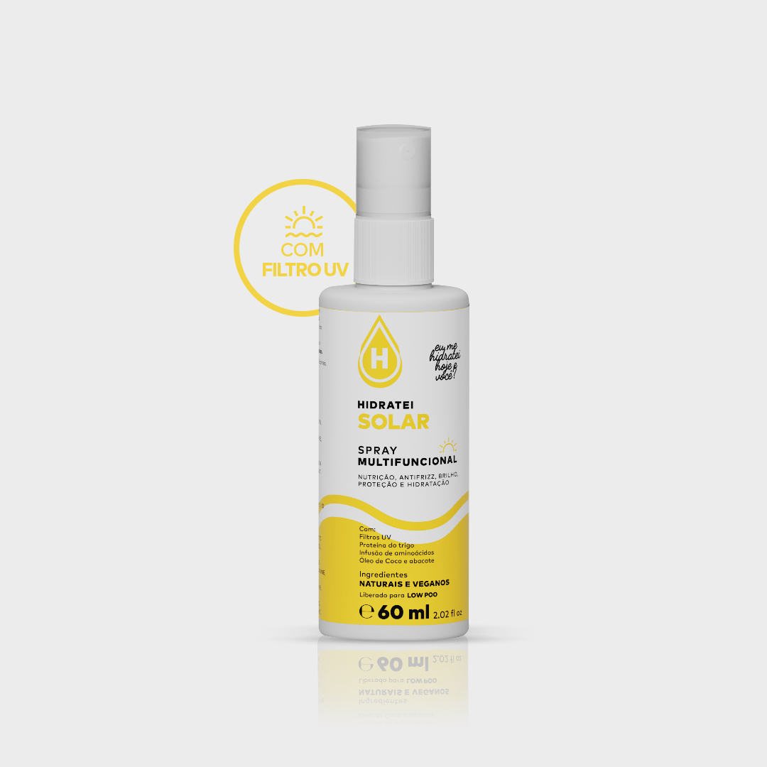 Spray Solar Multifuncional Travel Size 60ml - Linha Solar - Hidratei
